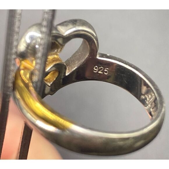 Bradford Exchange Always in My Heart Sterling Silver 925 Genuine Diamond Ring 6. - Picture 7 of 10